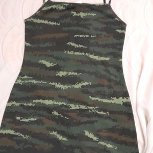 Camouflage Print Dress