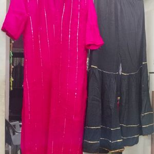 Kurti With Plazo Set