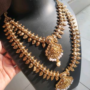 Beautiful Gold Toned Double Layered Necklace