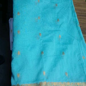 Beautiful  Sea Green Saree