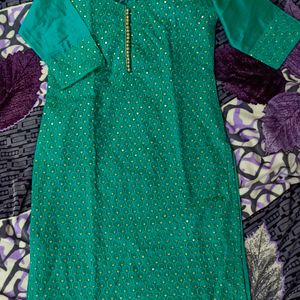 Hayaa Embellished Kurti, Size - 40