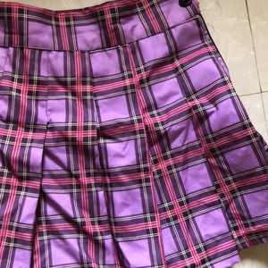 Purple Mini Tennis Skirt