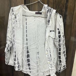 White Crop Shirt