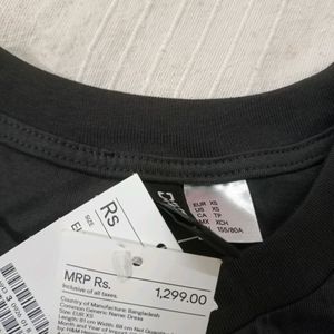 H&m Charcoal Black Jersey Dress