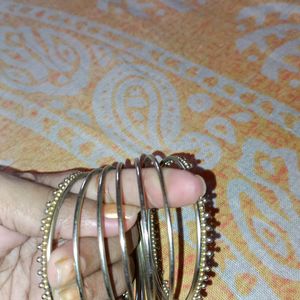 Metalic Gold Bangles