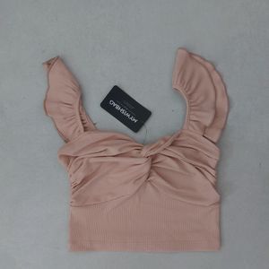 Twist Ruffle Crop Top