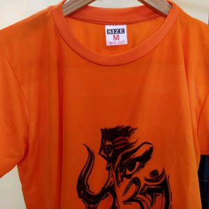 Beautiful Orange Shiv Ji Tshirt