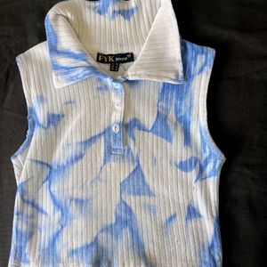 Blue Tank Top For Girls !