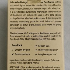 Indus Valley Sandal Wood Face pack Powder