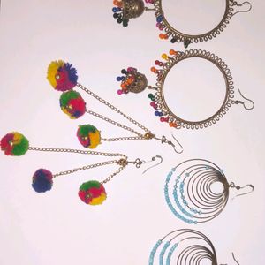 Combo Of 3 Earing Sets