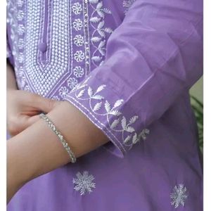 Full Embroidery Women 3 Piece Kurta Set M size