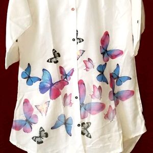 Beautiful Butterfly Print Top