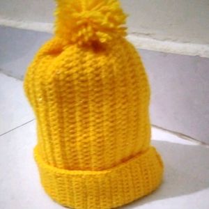 Woolen Hat For 0to3 Month Baby