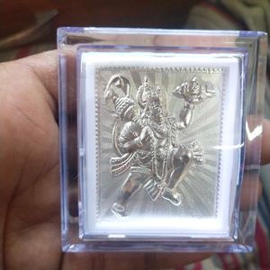 999 Pure Silver Shree Bajrang Bali Hanuman Ji Fram