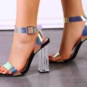 Holographic High Heels For Women Size 38 Uk 5.