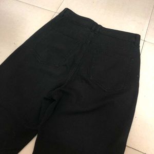 High Waisted Black Mom Fit Jeans