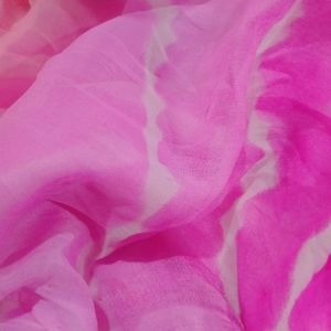 Laheriya Pink And Orenge Saree