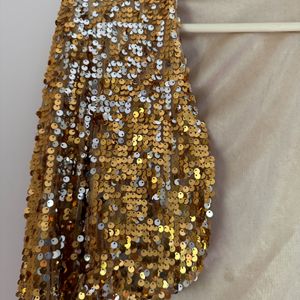 Sequin Gold Cropped Jacket