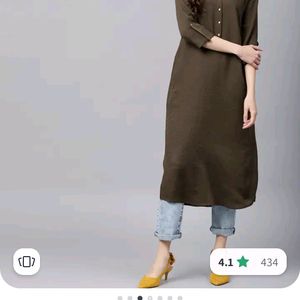 Gerua Straight Fit Kurta