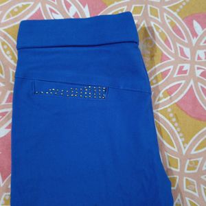 New Stretchable Pant 26-28-30 It Fits (Royal Blue)