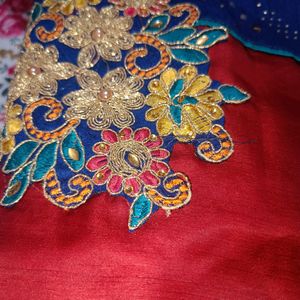 Beautiful Saree With Embroidery Design