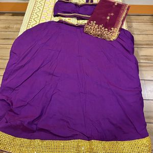 Purple Stylish Chaniya Choli