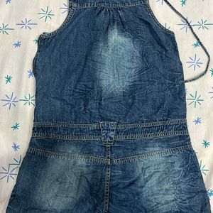 Denim Short Playsuit/romper