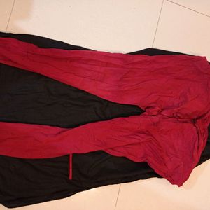 Lim. Sale Offer New Black Kurta With Red Churidar