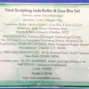 Face Sculpting Jade Roller and Gua Sha Set