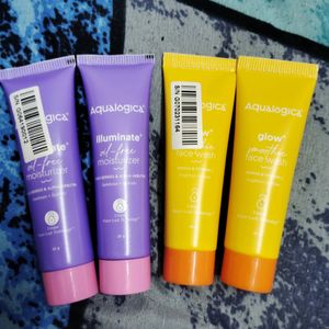 2Agualogica Glow Smoothie Face Wash+2 Moisturizer