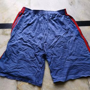 Half Shorts Navy Blue Soft Cotton Buy