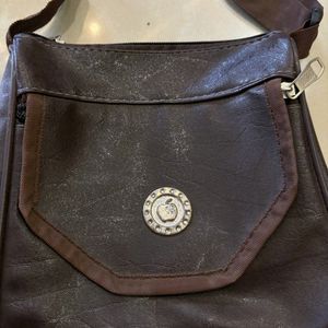 Coffee Brown Sling Bag