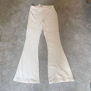 Soft Cream Flare Pants