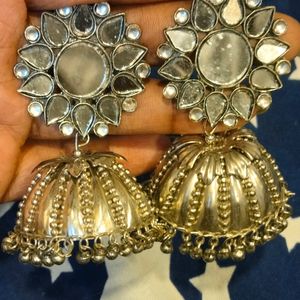 Mirror Jumki Earring