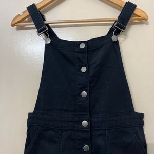 H&M Dungaree Dress Pinafore Black