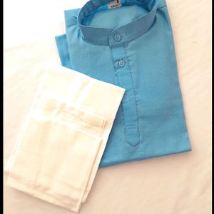 Boys Blue Kurta & Payjama Set