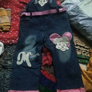 Beby Girl Denim Dungree.