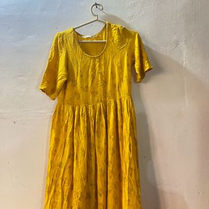 Avasaa Yellow Long Kurti