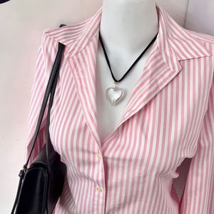 Pink Summer Striped Shirt