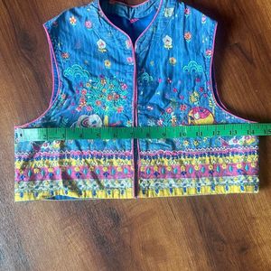 Anarkali kurta jacket dupatta for girl 8-9yrs old