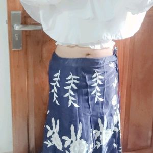 Women Skirt With  Designer CropTop