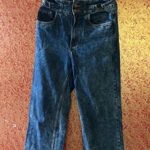 Blue Double Button Tokyo Talkies Jeans 30/m Size