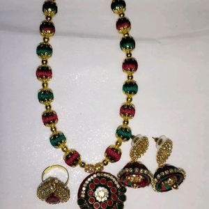 Silk Thread Jewellery Necklace