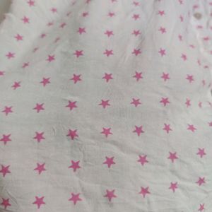 White Shirt With Star Design