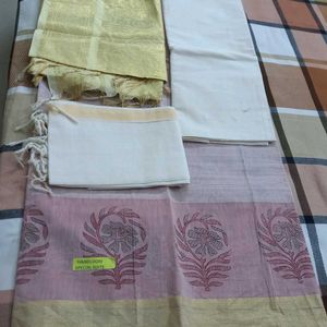 Cotton Dress Material With Pant And Dupatta