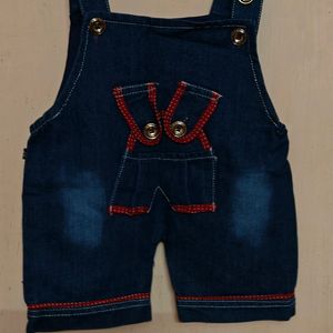 Denim Rompers Set Of 2