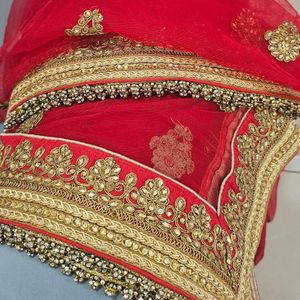 Elegant Bridal Red Dupatta