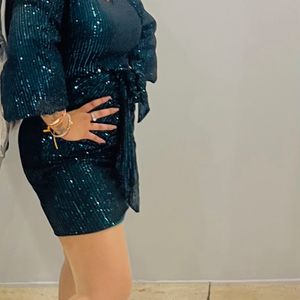 Green Sequin Dress