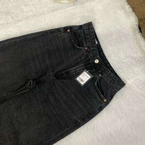 ZARA black High Waist Denim