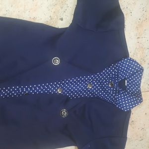 Dark Blue Coat Set Fits From 1yr To 2yrs